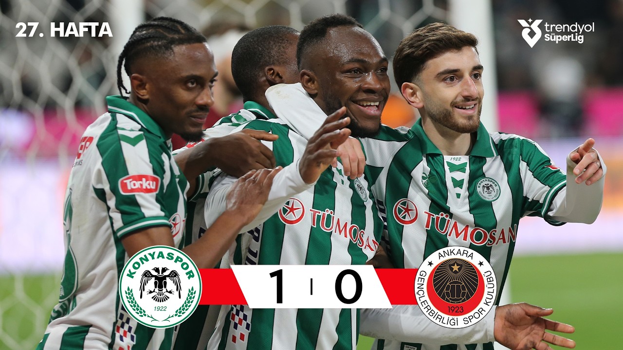 Konyaspor vs Gençlerbirliği Highlights