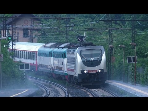 E444r.006 & E444r.018 affrontano la ripida discesa dei Giovi! Il DEMOLENDO a Piano Orizzontale!