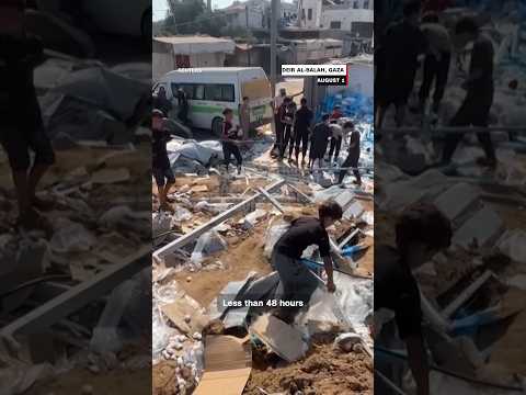Israeli strike leaves crater at Gaza hospital, destroys medical supplies