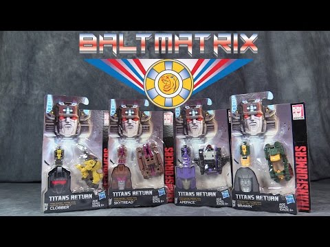Titans Return Titan Masters Wave2 - Clobber, Brawn, SkyTread, & Apeface