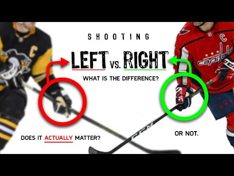 What is the difference between shooting Left and Right in Hockey?