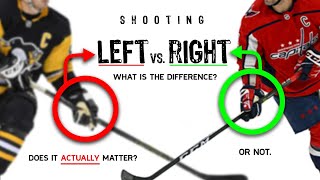 What is the difference between shooting Left and Right in Hockey?