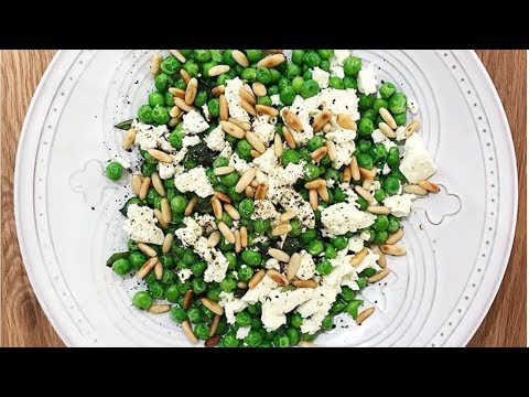 Lättlagat med Jessica Frej - Ärtsallad med fetaost på fem minuter
