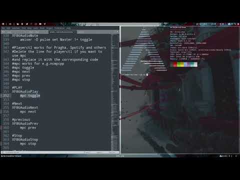 ArcoLinux : 2629 From playerctl to mpc - stop, previous, play/pause/next audio buttons - TWMs MUTE