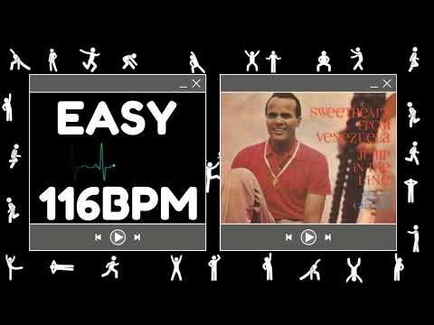 music @116 bpm | HARRY BELAFONTE Jump In The Line | EASY pace