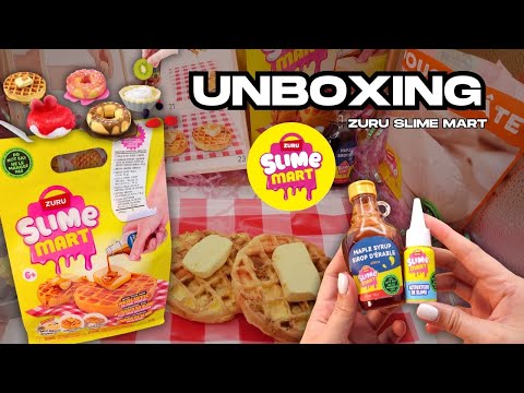 ASMR | UNBOXING Zuru Slime Mart Waffles with Butter and Maple Syrup | Sensory toys | no talking