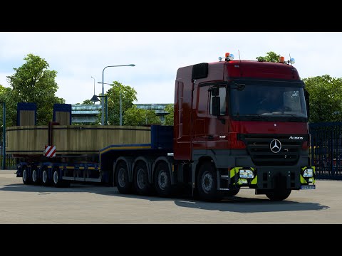 Ets2 1.40/ Actros Mp2 / Manual Shifting / Großraumtransport / Dijon (F) - Genève (F) Promods2.55