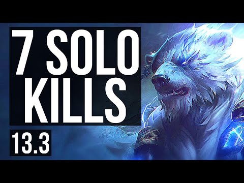 VOLIBEAR vs RENEKTON (TOP) | 7 solo kills, 1.5M mastery, 500+ games | KR Diamond | 13.3