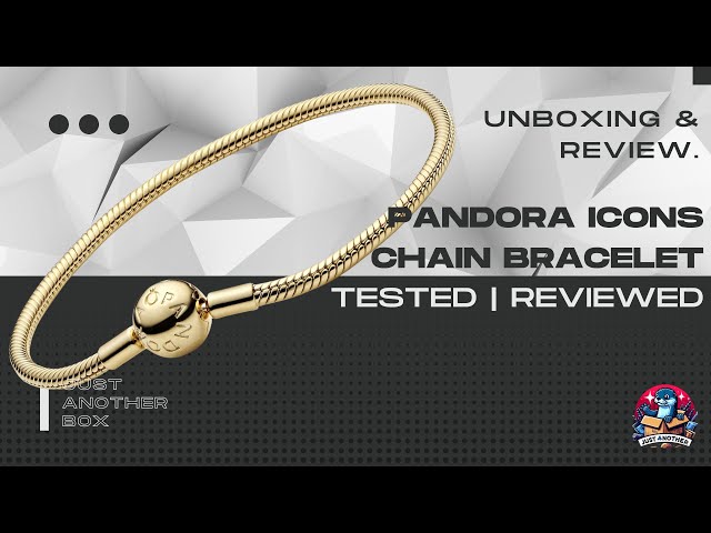Vídeo relacionado con Pandora Icons Pulsera con cadena de serpiente de plata de ley, 20