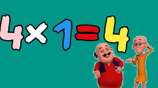 4 one ja 4 | 4 ki table | Table of 4 with pictures and phonic song and pictures