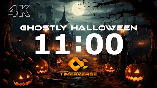 11 Minute Ghostly Halloween Timer with Alarm 🎃| #Halloween #SpookyTimer #HalloweenCountdown #Spooky