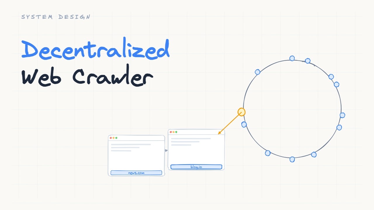 Watch: System Design Interview — Decentralized Web Crawler