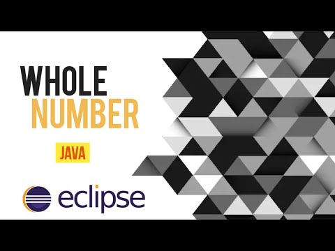Whole Number Program Using If Else Condition Java Eclipse