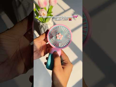 Affordable & portable mini fan for summers from Meesho | The ultimate solution for this summers 