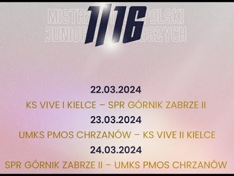 Vive I Kielce vs SPR Stal Mielec *** 1/16 Mistrzostw Polski Juniorów Młodszych - Mielec 2024 ***