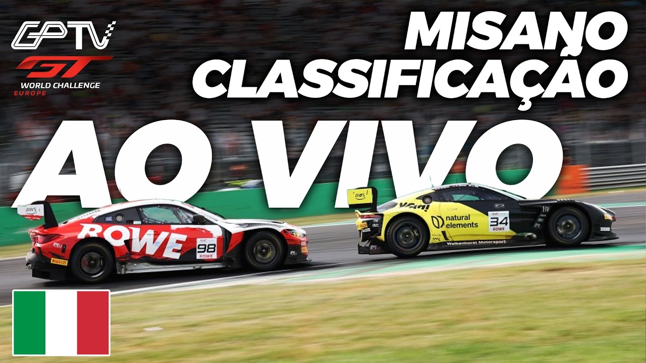 🔴AO VIVO: GTWC EUROPA 2026 COM IMAGENS | CLASSIFICAÇÃO 1 COMPLETA EM MISANO COM IMAGENS | 5ª ETAPA