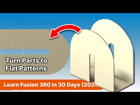 Basics of Sheet Metal Tools in Fusion 360 | Day 24 of Learn Fusion 360 in 30 Days - 2023 EDITION