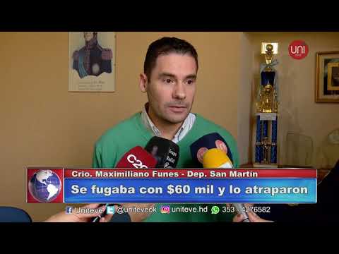 Detenido con 60 mil pesos en efectivo