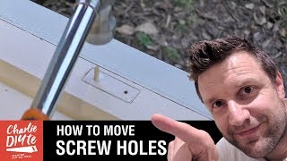 How to Move Screw Holes Slightly