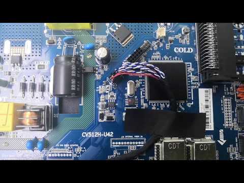 Уменьшение тока подсветки Китайского тв на CV512H-U42 плюс прошивка bbk-32LEM-1056