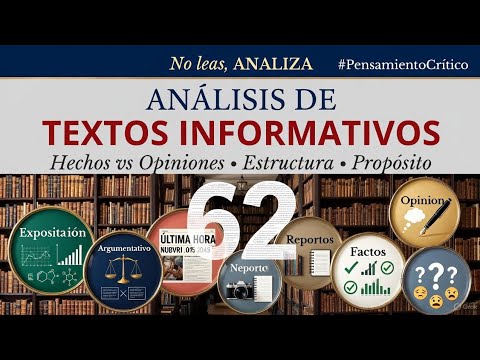 VIDEO 62: ESPAÑOL - ANÁLISIS DE TEXTOS INFORMATIVOS - ECOEMS 2026 - Anime ECOEMS 2026