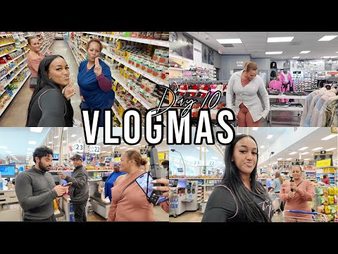 CHRISTMAS SHOPPING W/ MY MOM+ HE SUNG FOR US + PREPARING LUNCH+ MORE ! | VLOGMAS DAY 10