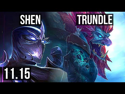 SHEN vs TRUNDLE (TOP) | 5/0/5, 3.0M mastery, 1400+ games | KR Grandmaster | v11.15
