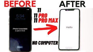 How to Factory Reset iPhone 11/ 11 Pro/ 11 Pro Max without Password |  Reset iPhone without Passcode