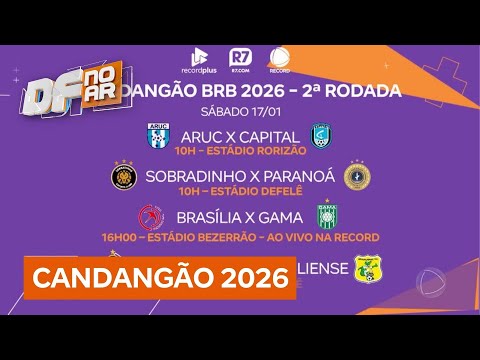 Check out the details of the second round of the Candangão with scheduled games | DF no Ar