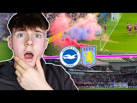 AWAY END ERUPTS as VILLA BEAT BRIGHTON | BRIGHTON VS ASTON VILLA | *VLOG*