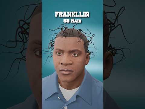 GTA-V Franklin With Hair #gta #franklin #blender #hair #gta5