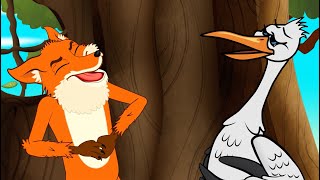 A Raposa e a Cegonha | Fabula e Musicas |  Desenhos animados infantis com os Amiguinhos
