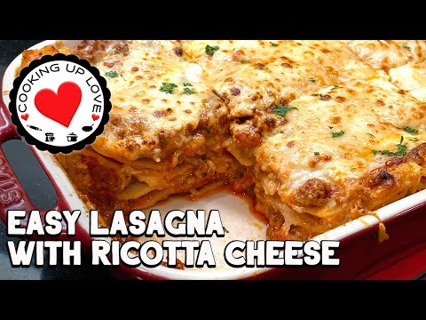 Recipe For Lasagna With Ricotta Cheese, Mozzarella &...