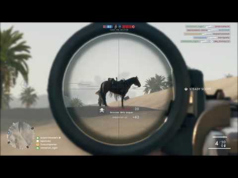 Battlefield 1 Online Sniping on Suez Canal 14-3