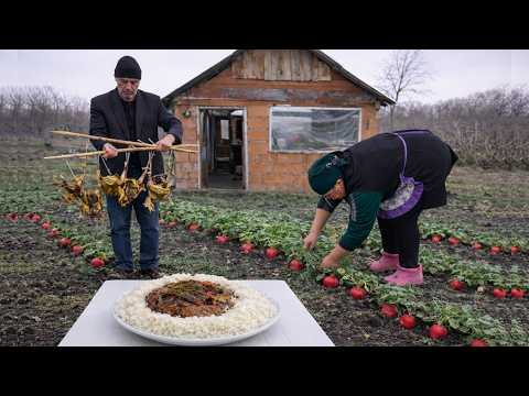 Authentic Azerbaijani Pilaf with Vegetable Meatballs