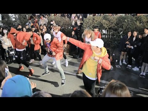 DOB: MONSTA X(몬스타엑스) "HERO(히어로)" Dance Cover at Hongdae, Korea (160220)