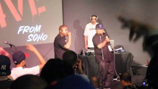 Jadakiss &amp; Fred The Godson Perform Toast To That At The Apple Store In Soho