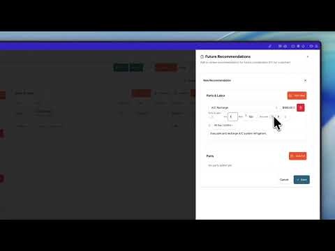 Repair Order Recommendations and Invoicing in Sayyara