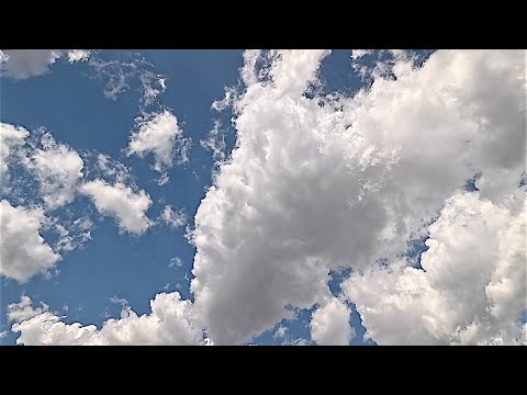 Blue Sky and Clouds Screen Saver (No sound) 10 Hours 4K UHD