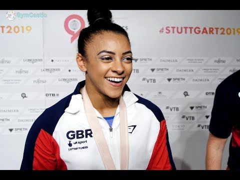Ellie Downie (GBR) Interview 2019 Worlds Stuttgart - Vault Final