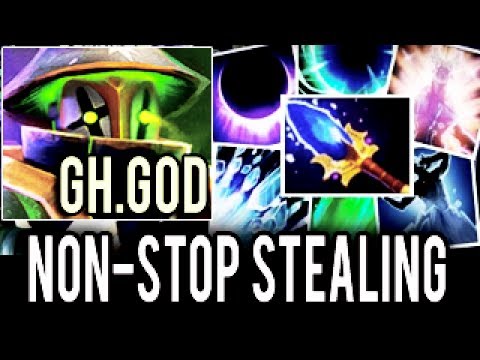 WTF Non stop Stealing - Midlane Rubick GOD by GH.God Dota 2