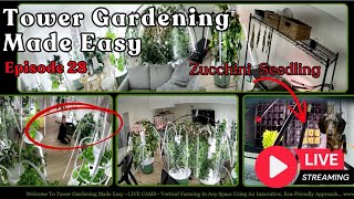 Tower Gardening Made Easy LIVE CAM #towergarden #hydroponicgardening #garden #farm #aeroponic