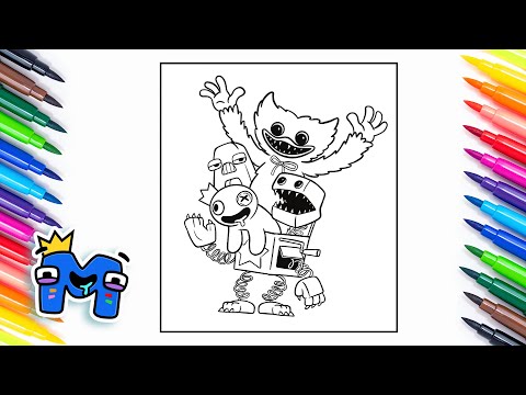 Rainbow friends and huggy wuggy coloring pages/Janji - Heroes Tonight (feat. Johnning) [NCS Release