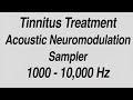 Tinnitus Treatment With Acoustic Coordinated Reset Neuromodulation Tone Samples For 1000 10 000 Hz