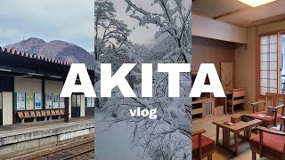 일본 시골 아키타현 ✈️ 고향에서 보내는 소중한 시간 | 설국 아키타 | 이나즈미 온천 地元秋田に帰省 | 稲住温泉 ♨️