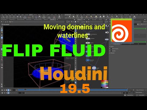 Houdini 19.5: New Flip Fluid Features , Moving domains and waterlines Tutorial
