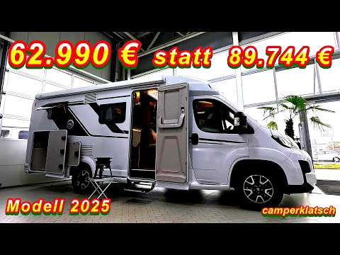 26,754 € DISCOUNT🔥MOBILES cheaper than VAN‼️under 7 m longitudinal beds 3.5 t Fiat Ducato 2025