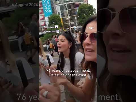 Israeli tourists harass Japanese pro-Palestine protester in Tokyo