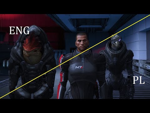 Mass Effect 1 porównanie dubbingu ENG vs PL