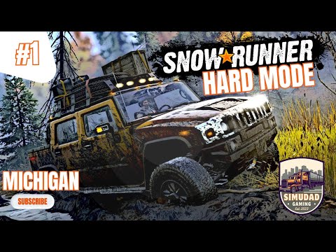 The Ultimate SnowRunner Challenge: Can a Rookie Survive? | Snowrunner Hard Mode Michigan #1
